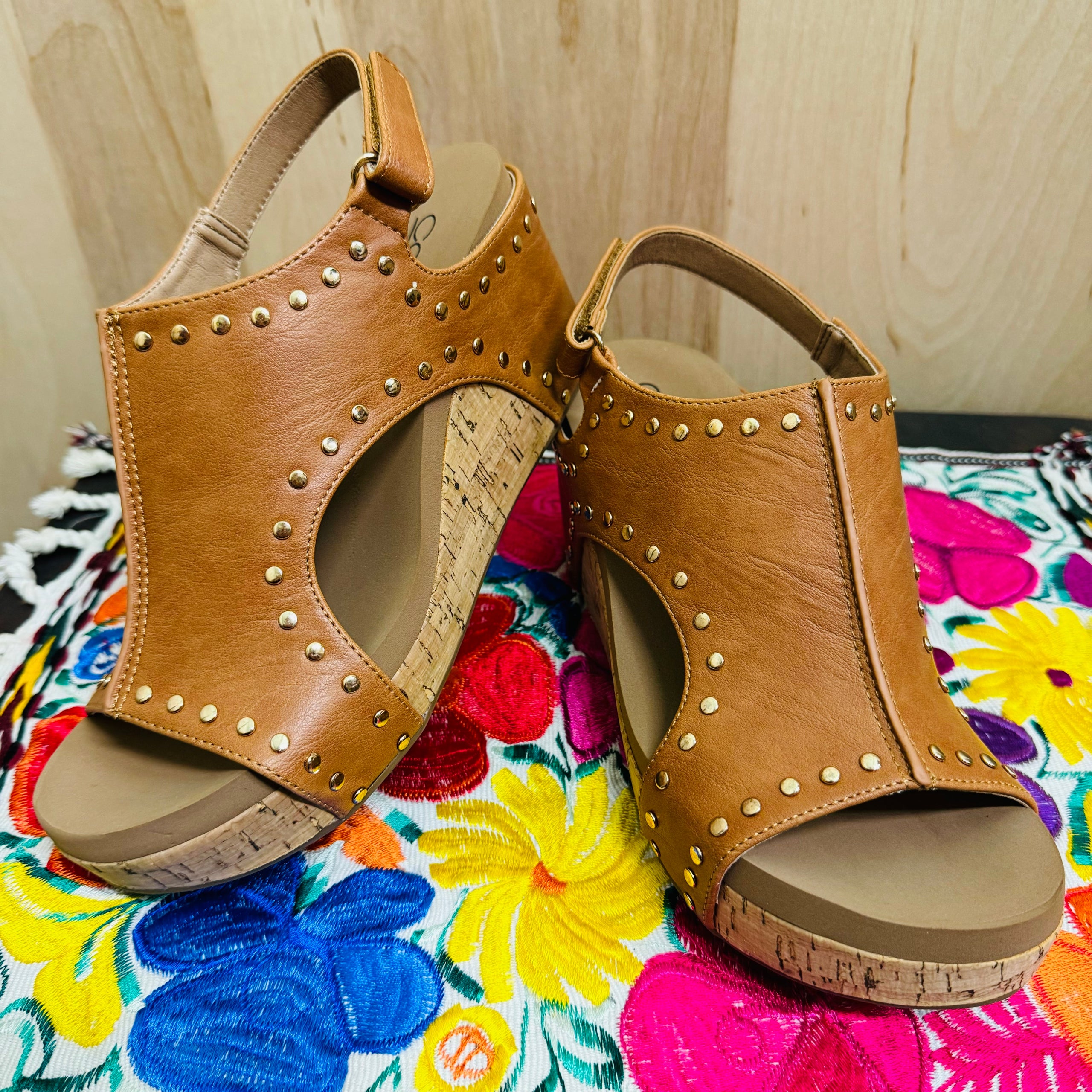 Carley | Cognac Studs main image 0